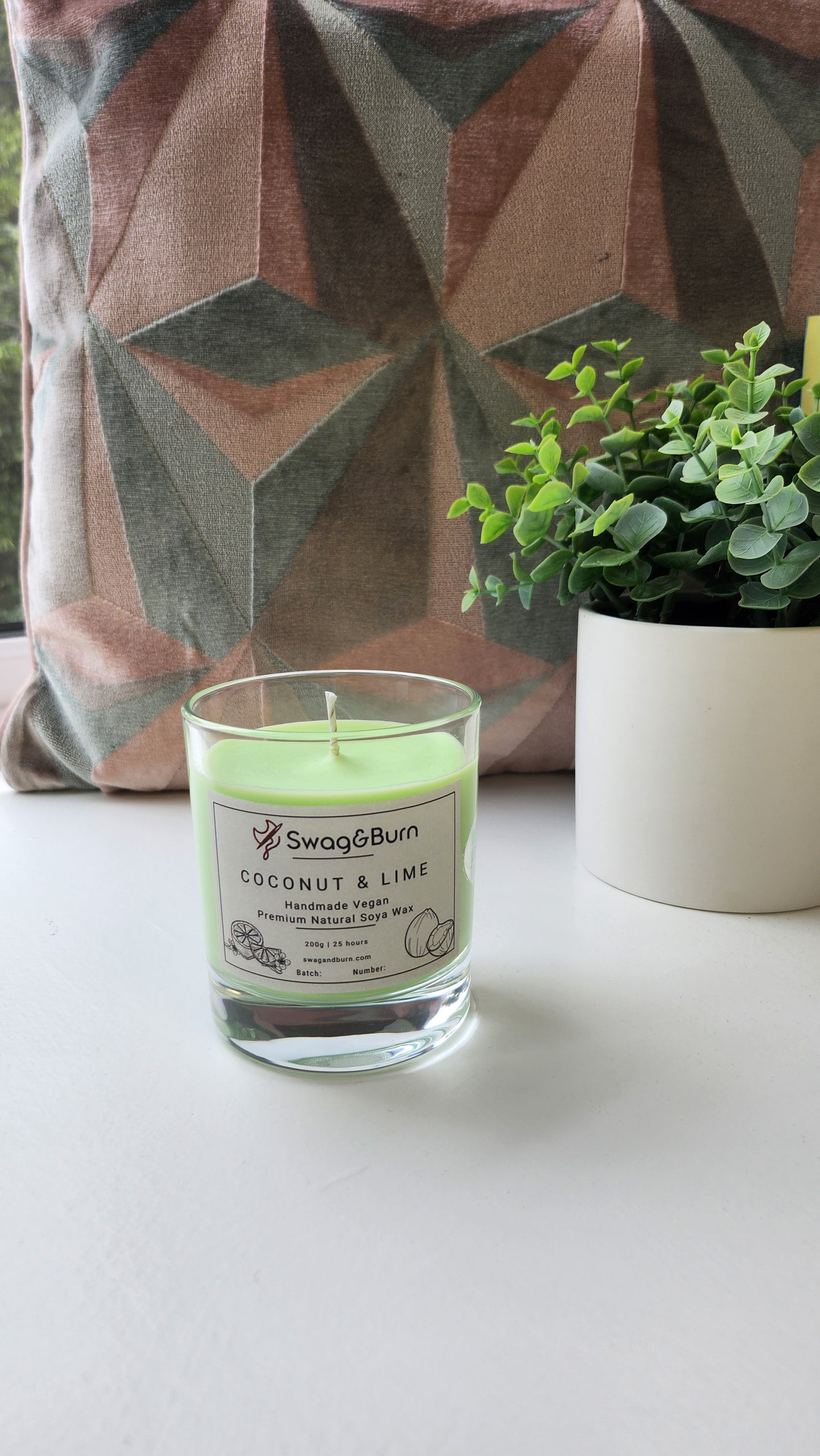 Coconut & Lime Luxury Handmade Candle