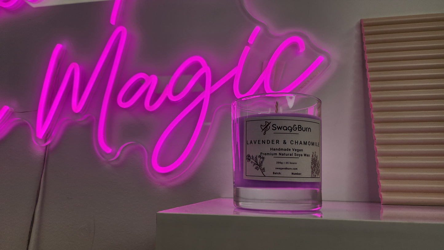 Lavender & Chamomile Luxury Handmade Candle