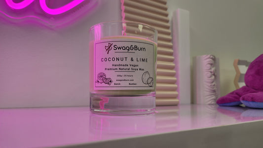 Coconut & Lime Luxury Handmade Candle