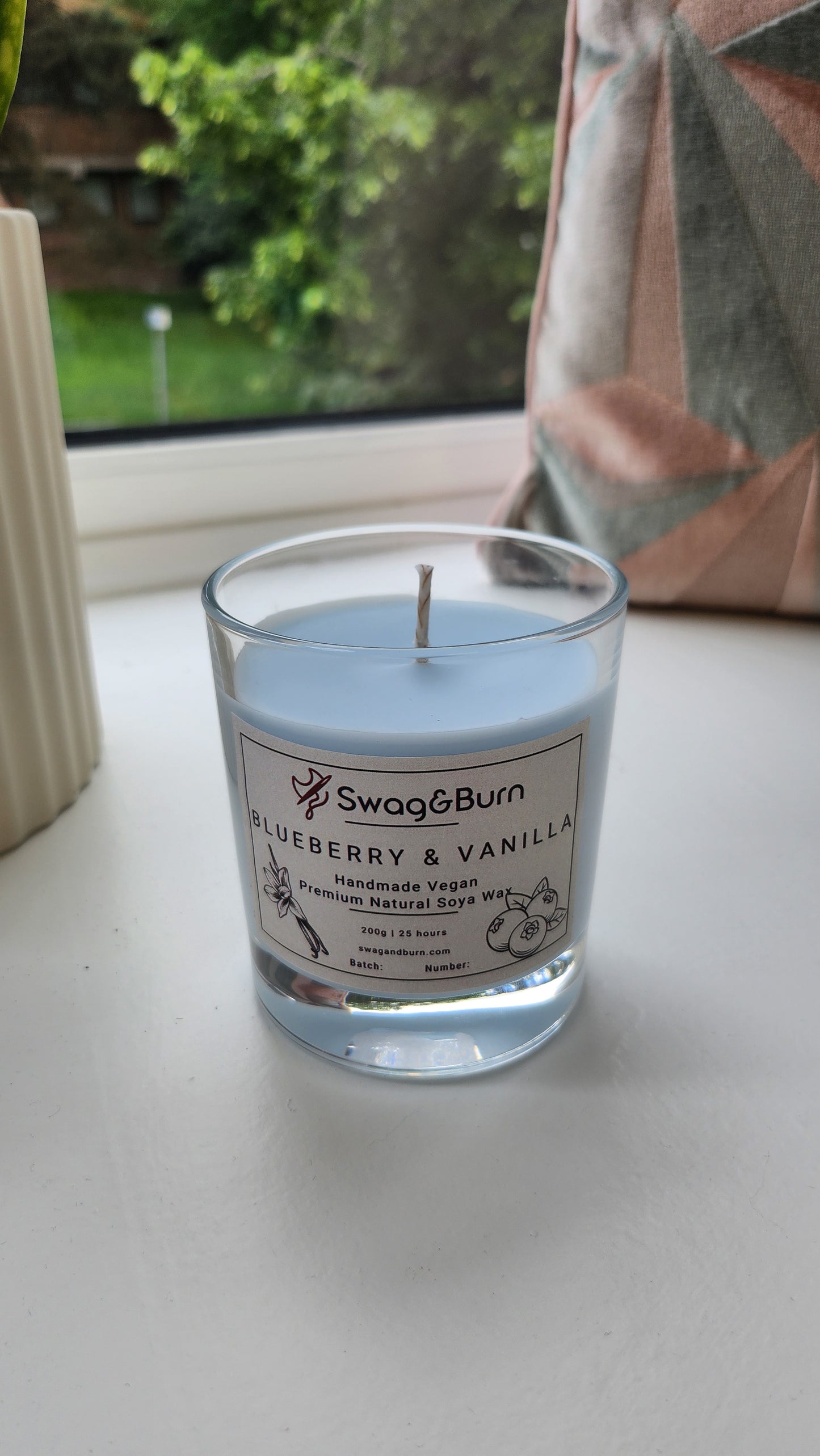 Blueberry & Vanilla Luxury Handmade Candle