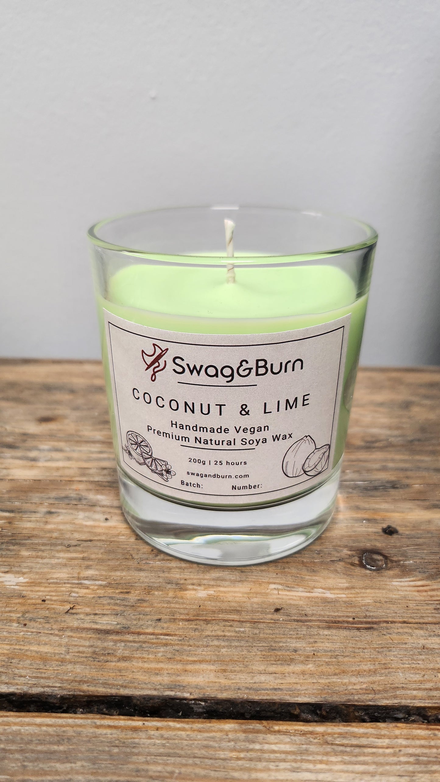 Coconut & Lime Luxury Handmade Candle