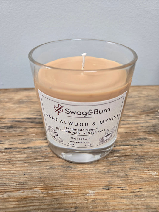 Sandalwood & Myrrh Luxury Handmade Candle