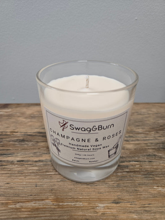 Champagne & Roses Luxury Handmade Candle